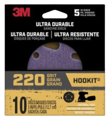 3M 27252 Power Sanding Disc, 5 in Dia, 220 Grit, Fine, Ceramic Abrasive, Universal