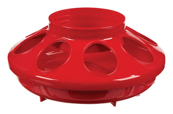 Little Giant Farm & Ag 806RED 1 Quart Red Baby Chick Feeder