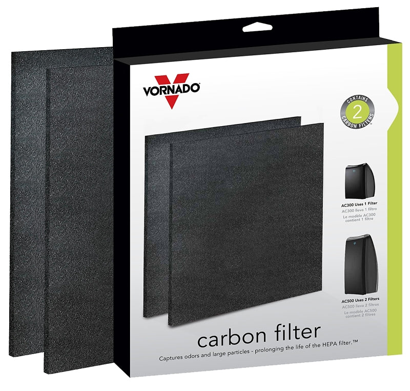 Vornado MD1-0023 Replacement Carbon Filters (2-Pack),Black