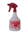 Little Giant Professional Spray Bottle | All Purpose General Use Spray Bottle | Horse Spray Bottle | Heavy Duty Spray Bottle | 32 Ounces | Red PS32RED