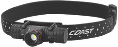 Coast XPH30R 1500 Lumen USB-C Rechargeable Dual Power Headlamp with Twist Focus Beam and Magnetic Base
