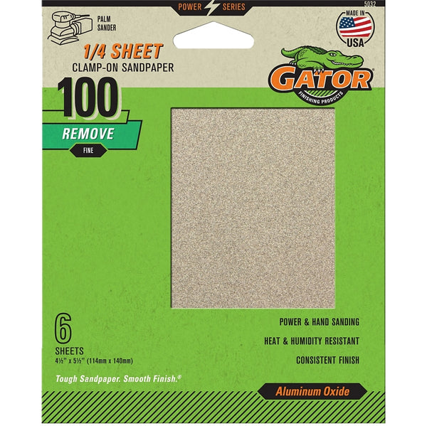 ALI INDUSTRIES 5032 100 Grit Sandpaper, 4.5 Inch x 5.5 Inch