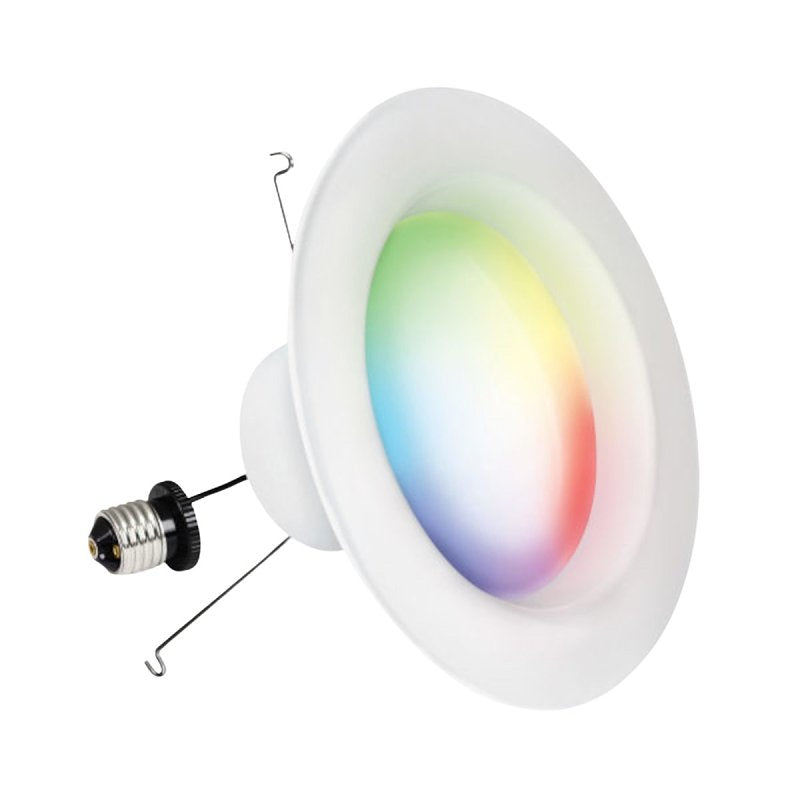 Feit Electric Smart Recessed Light, Fits Most 5-6" Can Housing, Works with Alexa or Google Assistant, 75W Equiv, 2.4GHz WiFi Color Changing and Tunable White, Dimmable, No Hub Needed, LEDR6/RGBW/AG