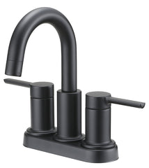  2 handles and 60 psi pressure for bathroom sink water delivery; lever handle."