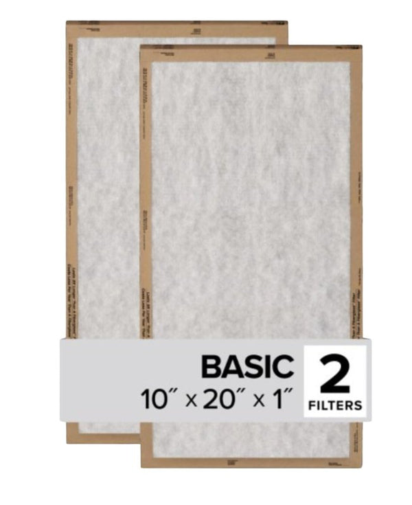 3M Filtrete 10 In. x 20 In. x 1 In. Basic MPR Flat Panel Furnace Filter, MERV 2 (2-Pack) Pack of 24 FPL07-2PK-24