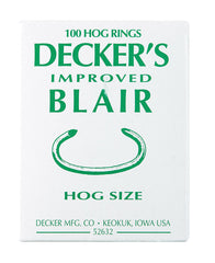 Decker's 12.5 Ga. Animal Ring For Hog 100 pk #6