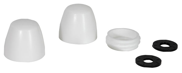 Fluidmaster 7110T-002-P10 Secure Toilet Bolt Caps, White