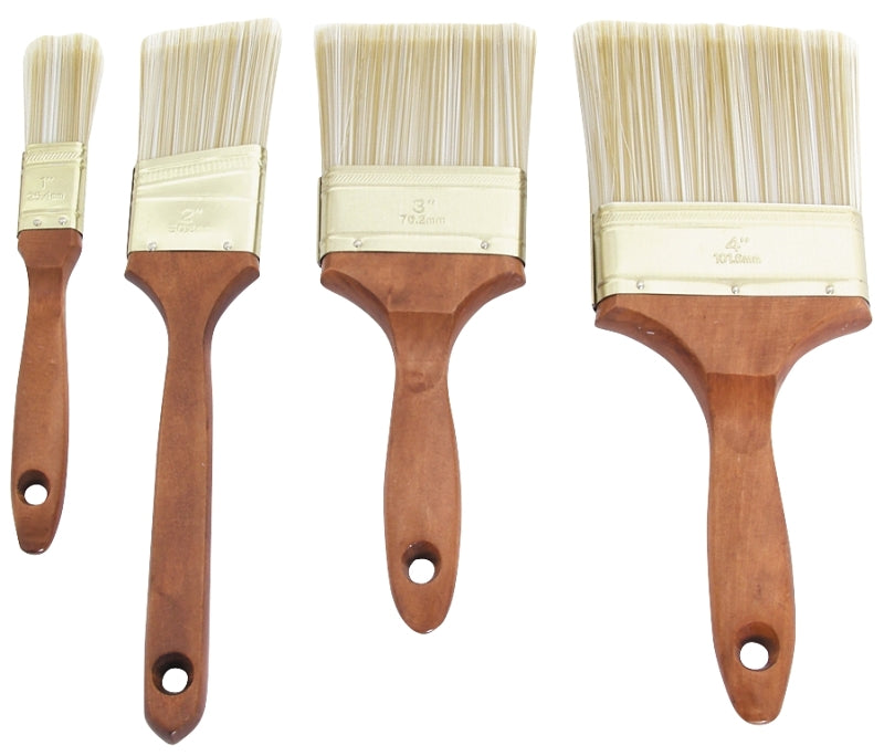 MINTCRAFT 4-Piece Wood Paint Brush Set