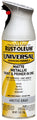 Rust-Oleum 365358 Universal All Surface Metallic Spray Paint, 11 oz, Matte Arctic Gray