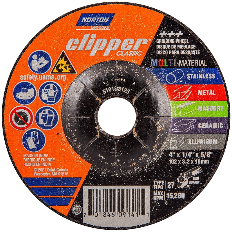 NORTON CLIPPER 70184609141 WHEEL GRINDING 4IN