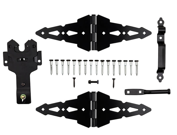 National Hardware N109-306 strap hinge, black