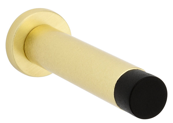 National Hardware N830-523 Cooper Door Stop, 3", Brushed Gold with Matte Black Tip
