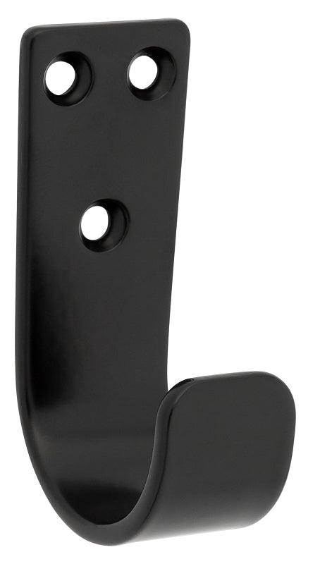 National Hardware N337-900 Cooper Multi-Purpose Hook, 2-5/16", Matte Black (2-Pack)