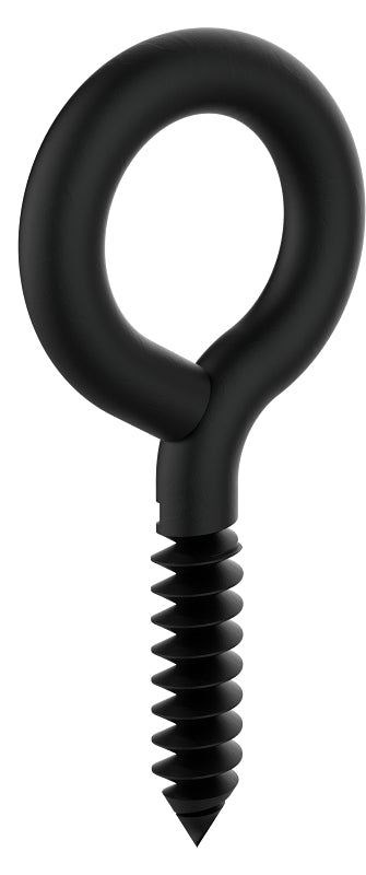 National Hardware N820-101 Screw Eyes, 3/16" x 3", Storm Shine Finish