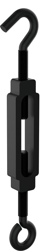 National Hardware N820-119 Turnbuckle Hook and Eye, 3/16" x 5-1/2", Black
