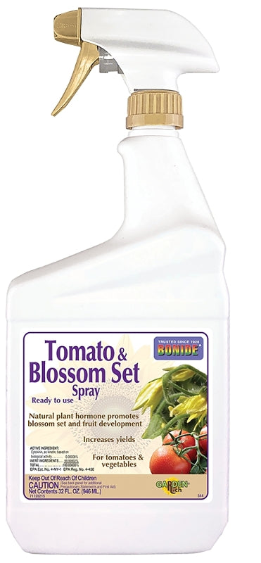Bonide Tomato & Blossom Spray Set, 32 oz Ready-to-Use, Increases Harvest of Fruits & Vegetables in Home Garden 544