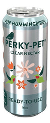 Perky-Pet 522 Ready-to-Use Clear Hummingbird Nectar in Recyclable Aluminum Can - 4 Cans, 16 oz Each - 64 Total Ounces