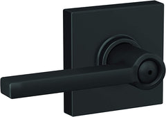 Schlage F40VLAT622COL Collins Latitude privacy door lever, Matte Black