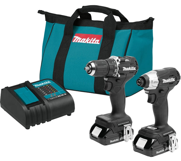 Makita CX203SYB 18V LXT? Lithium-Ion Sub-Compact Brushless Cordless 2-Pc. Combo Kit (1.5Ah)