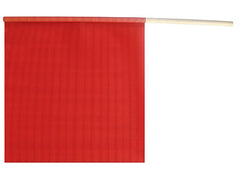 Ancra 49893-10 Safety Flag Heavy Duty with Wooden Dowel, 18-Inch by 18-Inch, Red