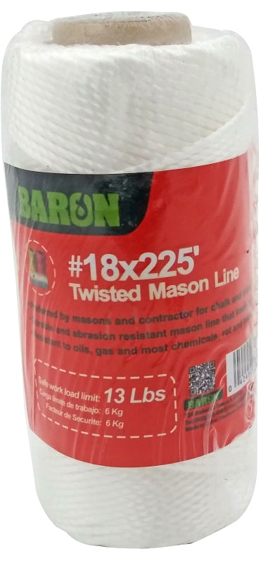 BARON MFG Twine Seine White 225FT 50817