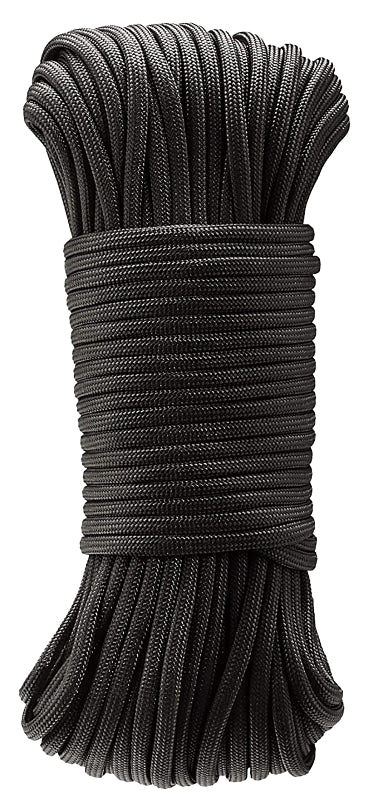 BARON MFG Paracord 550 Black 5/32INX50FT 70988