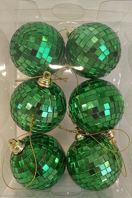 Santas Forest Ornament, 60 MM, Faceted, Plastic and Foam, Assorted 99952