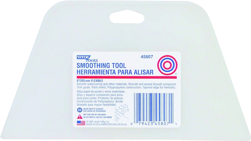 Hyde 45807 8" White Wallcovering Smoothing Tool (1 Pack)