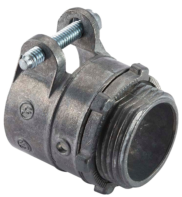 Halex 20422 FLEX SQUEEZE CONNECTOR 3/BAG, 3/4", Silver