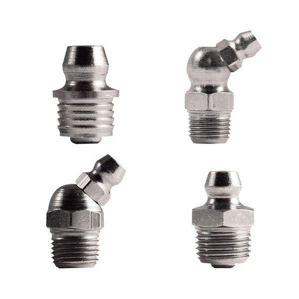 Koch Industries 4075501 Grease Fitting, 23 Piece Assortment consisting of 8 Sizes, Straight 90 1/4-inch-28 3/16-inch 1/8-inch Pipe 45 Degree 5/16 Drive
