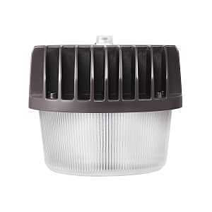 Globe Electric 45W Barn Light Bronze Bright 4500 Lumens Hardwired Automatic Dusk to Dawn Outdoor Integrated LED Flood Light Security Light, Spotlight, Outside House Lights