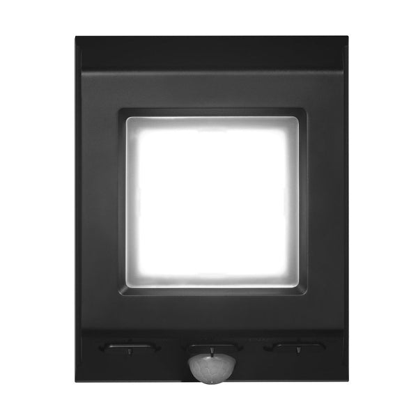 GLOBE 110-Degree 15W Slim Black 500-1000-1500 Lumens Hardwired Motion Activated Outdoor Integrated LED Security Light, Outdoor, Outside House Lights 17000199