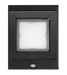 Globe Electric 10W Slim Black 1000 Lumens Hardwired Automatic Dusk to Dawn Outdoor Integrated LED Flood Light Security Light, Spotlight, Outside House Lights 17000196