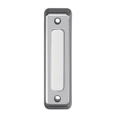 Heath Zenith 18000222 Wired Push Doorbell Button, Satin, Nickel, Plastic, Surface Mount, Home Improvement, Outdoor, House, Décor