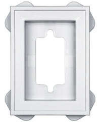 Builders Edge 130030002001 Siding Mounting Block, White