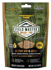 Sportsman Pride Field Master Active Hip & Joint Duck, Sweet Potato & Berry Recipe Grain-Free Jerky Bites Dog Treats, 20 oz. 10159