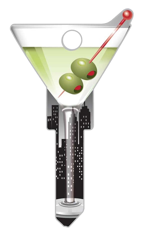 Lucky Line Key Shapes, Martini, House Key Blank, SC1, 1 Key (B133S)