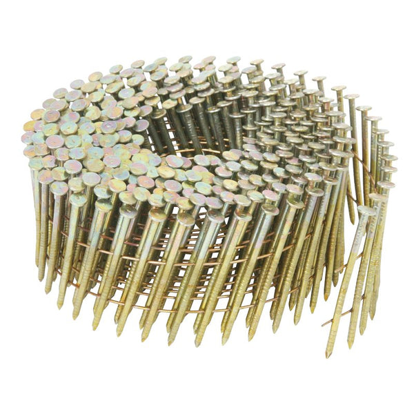 Metabo HPT Siding Nails | 2 in. x .092 | Ring Shank | Electro-Galvanized | Round-Head | Wire Coil | For NV65AH2 | 3600 Count | 13335HPT