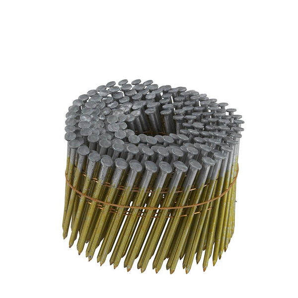 Hitachi 2596534 3.25 x 0.13 in. Dia. 16 deg 16 Gauge Smooth Shank Angled Coil Framing Nails44; Pack of 4000 12714HPT
