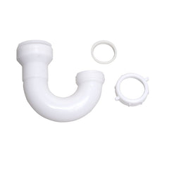 Plumb Pak Keeney 10400IPK Insta-Plumb Fit J Bend 1-1/2 in. -Push to Install and Press to Release, No Size, White