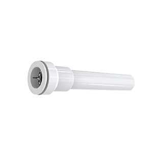 Keeney Insta-Plumb 1-1/4 in. x 8 in. Extension Tube - Connects to 1-1/4 in. O.D. Plastic Tube - Push Fit System, White