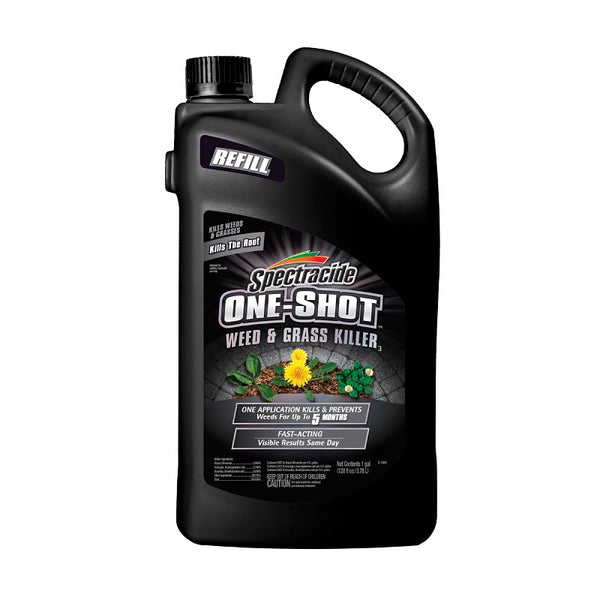 Spectracide AccuShot Refill for Use with Spectracide One-Shot Weed & Grass Killer with AccuShot Sprayer, 1 Gallon, One Application Kills and Prevents Weeds for up to 5 Months HG-97187