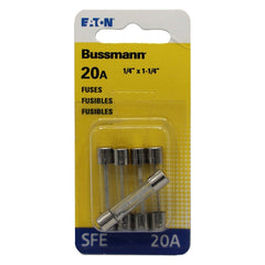 Bussmann BP/SFE-20 20 Amp Fast Acting Glass Tube Fuse BP/SFE-20-RP