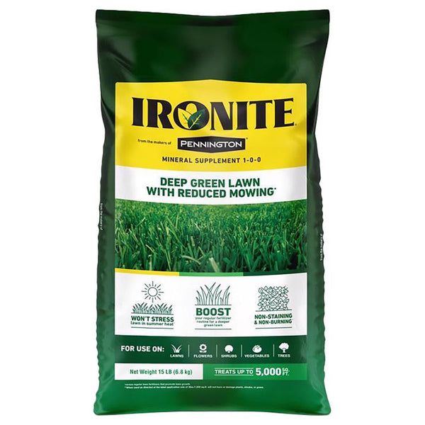 Pennington Ironite 100519460 1-0-0 Mineral Supplement/Fertilizer, 15 lb (Packaging May Vary) 100544883