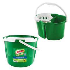 Libman 02112 Bucket W/Ringer 4G Gr/W