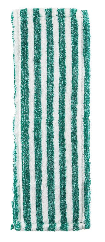 Libman Commercial 119 Microfiber Wet/Dry Floor Mop Refill Pad, Microfiber, 18" Wide, Green and White