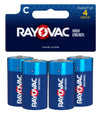 Rayovac Alkaline Reclosable Batteries, C Size, 0.70 Pound 814-4K