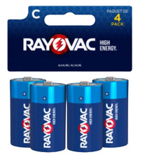 Rayovac Alkaline Reclosable Batteries, C Size, 0.70 Pound 814-4K