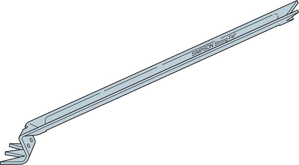 Simpson Strong-Tie NCA2X8-16 NCA 20-Gauge Galvanized Nailless Bridging for 2x8 and 2x14