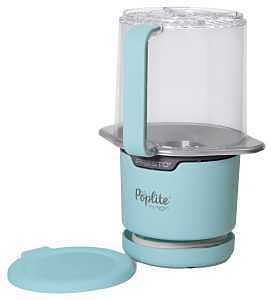 Presto 04811 PopLite My Munch Hot Air Popcorn Popper - Personal Sized, Built-In Serving Bowl, Compact Design, 8 Cups, Blue